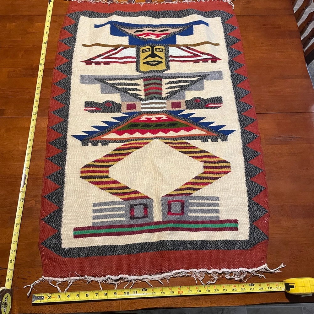 Handmade woven wall art from Uruguay